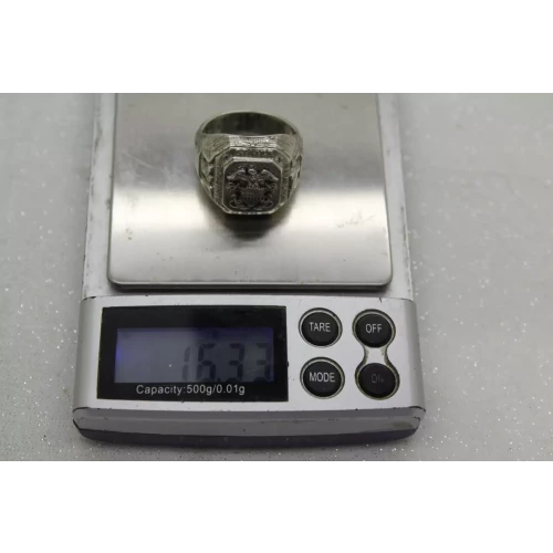 Vintage Sterling Silver UNITED STATES NAVY EAGLE ring size 11