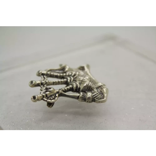 Vtg. 1950's BEAU STERLING .925 S.S. SCOTTISH BAGPIPES pin