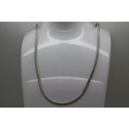 Vtg. .925 S.S. 2.6mm WHEAT CHAIN HOOK CLOSURE necklace 23