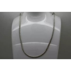Vtg. .925 S.S. 2.6mm WHEAT CHAIN HOOK CLOSURE necklace 23