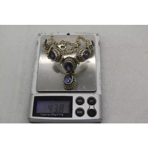 Vtg. .925 S.S. LAB GROWN ALEXANDRITE 