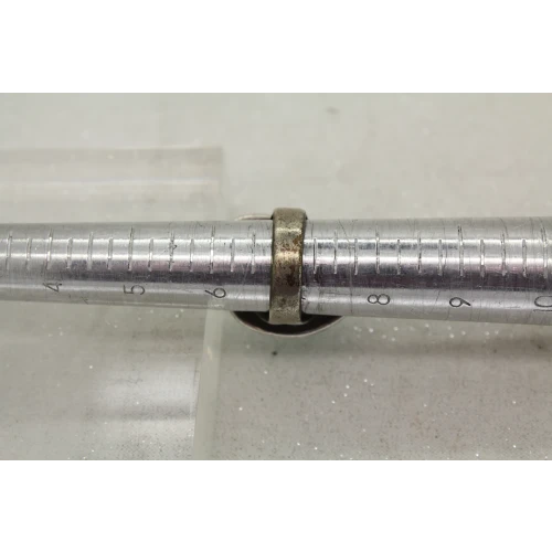 Vtg. .925 S.S. Large TURQUOISE FULL FINGER ring size 7