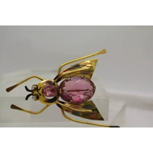 VTG. CORO 1940's .925 S.S. ENAMEL RHINESTONE BUG INSECT FIGURAL PIN