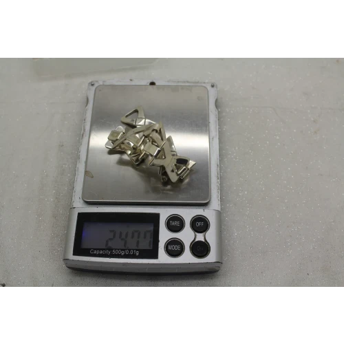 Vtg. MEXICO TO-30 .925 S.S. X BOW LINK DESIGN bracelet 7 1/2