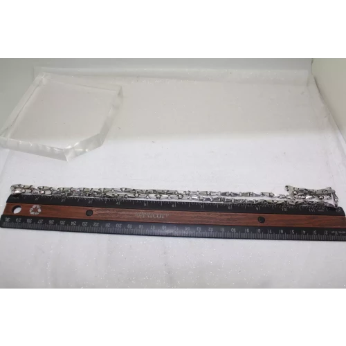 Vtg. Signed GM .925 S.S. UNIQUE LINK BIKER CHAIN necklace 30